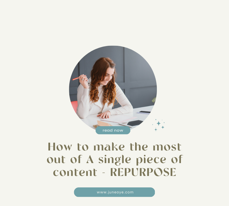 How to make the most out of A single piece of content - REPURPOSE