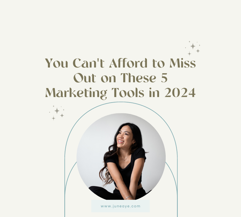 You Can't Afford to Miss Out on These 5 Marketing Tools in 2024
